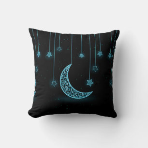 Mond und Sterne hängen Kissen