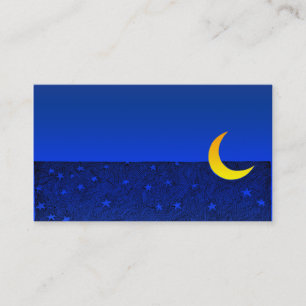 Mond und Sterne Visitenkarte