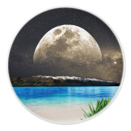 Mond und Strand Keramikknauf