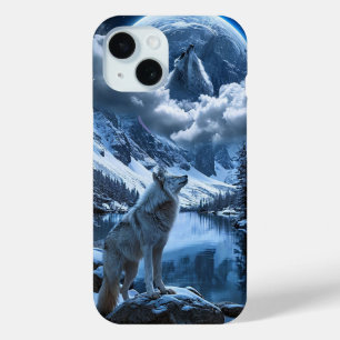 Mond und Wolf Nachthimmel Natur Nachtlandschaft Case-Mate iPhone Hülle