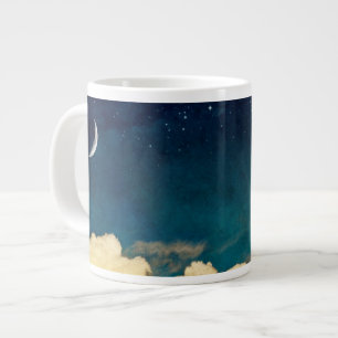 Mond und Wolken Jumbo-Tasse