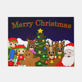 Mond- und Wunsch-Fußmatte der Weide Weihnachts Fußmatte