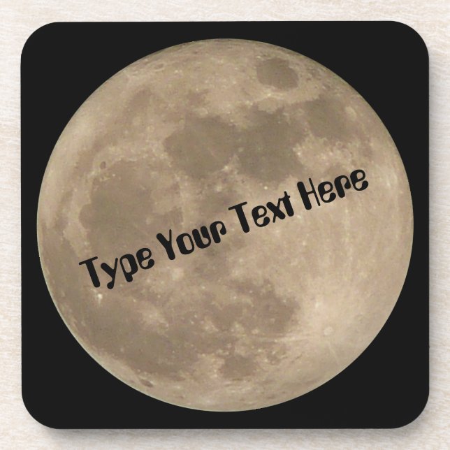 Mond-Untersetzer fertigen Getränkeuntersetzer (Vorderseite)