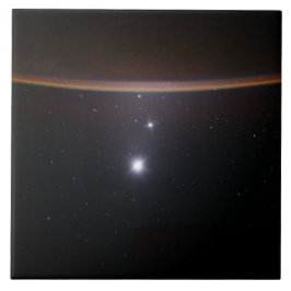 Mond, Venus, Jupiter & Earth (ISS) (NASA) (Space) Fliese
