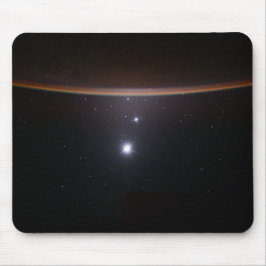 Mond, Venus, Jupiter & Earth (ISS) (NASA) (Space) Mousepad