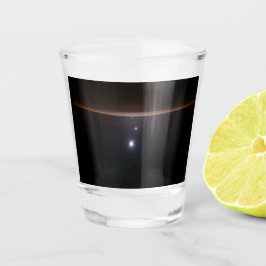 Mond, Venus, Jupiter & Earth (ISS) (NASA) (Space) Schnapsglas