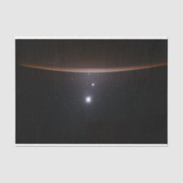 Mond, Venus, Jupiter & Earth (ISS) (NASA) (Space) Seidenpapier