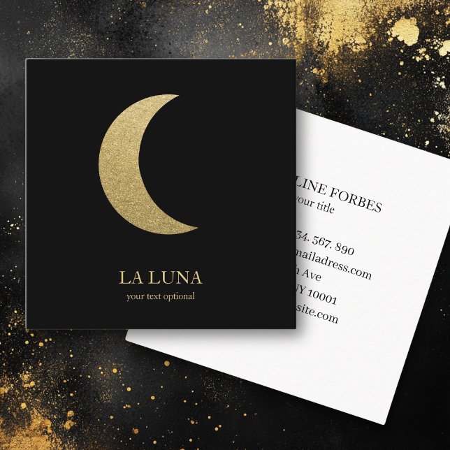 Mond  Visitenkarte (Gold Moon Business Card.)