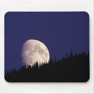 Mond & Wald Glacier-Nationalpark Montana Mousepad