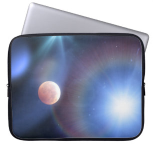 Mond-Weltraum-Kunst-Laptop-Hülle Laptopschutzhülle
