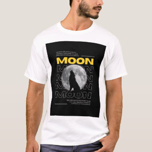 Mond & Wolf T-Shirt – Mystisches Natur-Grafik-T-Sh