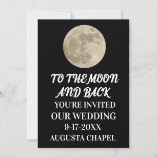 MOND & ZURÜCK INDIVIDUELLE HOCHZEITSEINLADUNGEN EINLADUNG