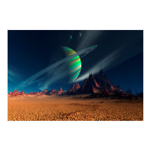 Mondansicht der Planeten Newerades