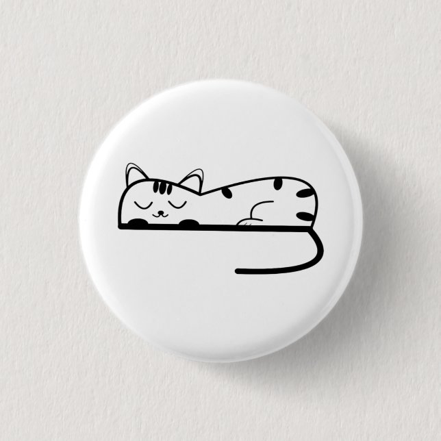 Mondaufgang Minimale Linienarbeit Button (Vorderseite)