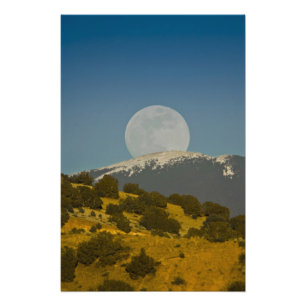 Mondaufgang über die Sangre de Cristo Mountains, Fotodruck