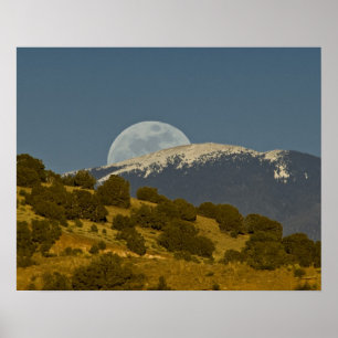 Mondaufgang über die Sangre de Cristo Mountains, Poster