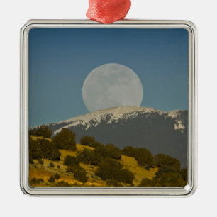 Mondaufgang über die Sangre de Cristo Mountains, Silbernes Ornament