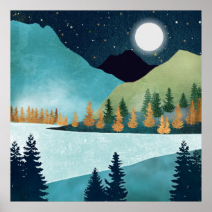 Mondaufgangssee Poster