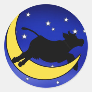 Mondaufkleber Runder Aufkleber