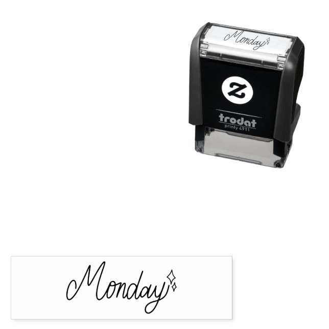 Monday Weekday Journal Design Permastempel (Beispiel)