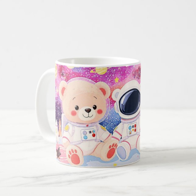 Mondbär-Mission Kaffeetasse (Vorderseite Links)