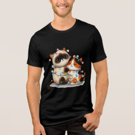 Mondbeglücktes Valentinskuscheln Tri-Blend Shirt