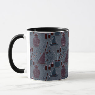 Mondbeschienene Hexen-Halloween-Muster Tasse