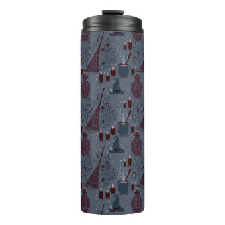 Mondbeschienene Hexen-Halloween-Muster Thermosbecher
