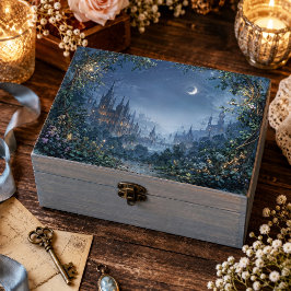 Mondbeschienene, leuchtende gotische Fantasy-Zitad Seidenpapier