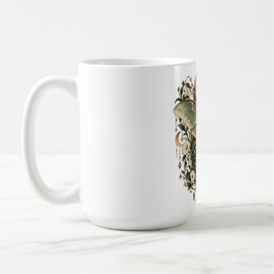 Mondbeschienene Magie Luna-Motte Botanischer Kaffe Kaffeetasse