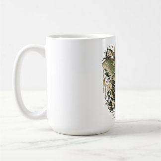 Mondbeschienene Magie Luna-Motte Botanischer Kaffe Kaffeetasse
