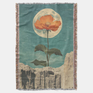 Mondbeschienene Orangenblüte - Vintage-Boho-Charm Decke
