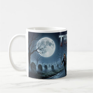 Mondbeschienene Untote-Friedhof-Verfolgungsjagd-Ho Kaffeetasse