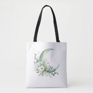 Mondbeschienene Wildblumen-Tasche Minimalistische