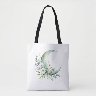 Mondbeschienene Wildblumen-Tasche Minimalistische