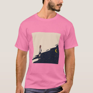 Mondbeschienener schweigender Spaziergang. T-Shirt