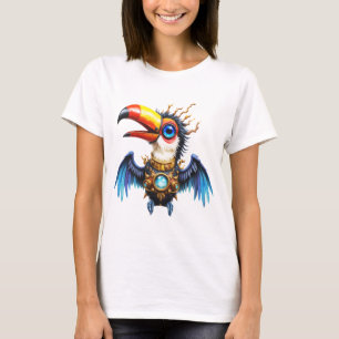 Mondbeschienener Steampunk-Tukan. T-Shirt