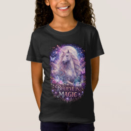 Mondbeschienenes Einhorn-Träume T-Shirt