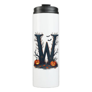 Mondbeschriftetes Monogramm W Thermosbecher