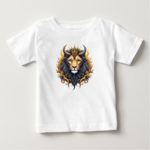 Mondbeschützte Wächter – Kosmischer Löwe. Baby T-shirt