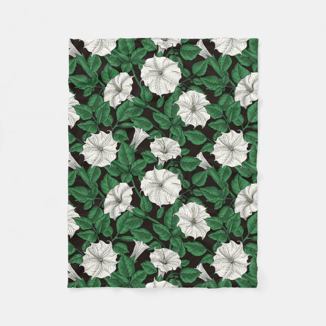 Mondblumen 2 fleecedecke (Vorderseite)