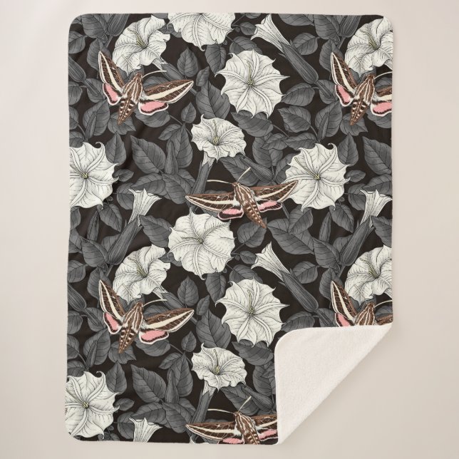 Mondblumen und Sphinx 2 Sherpadecke (Vorderseite)