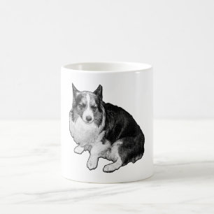 Monddot Corgi Sips Kaffeetasse