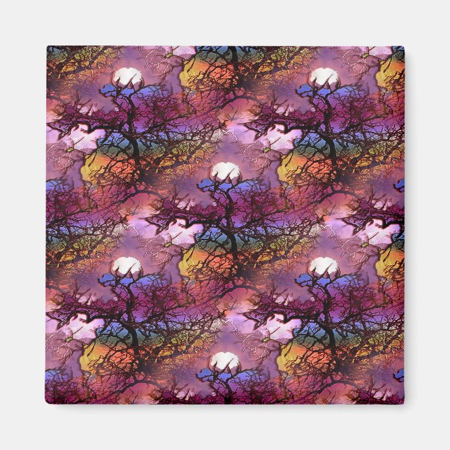 Monde in den Bäumen.... Magnet (Vorne)