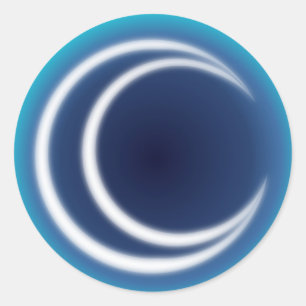 Mondenschein Runder Aufkleber