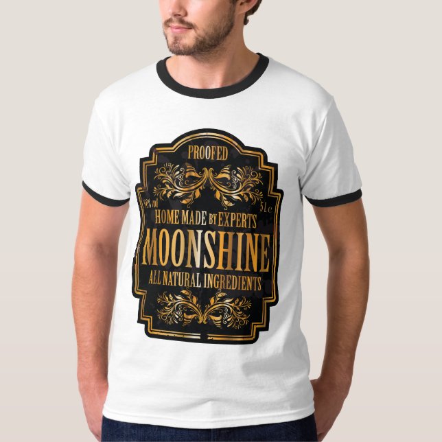Mondenscheinaufkleber T-Shirt (Vorderseite)