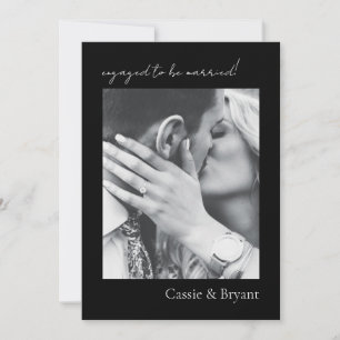 Mondern Elegant Wedding Verlobung Einladung