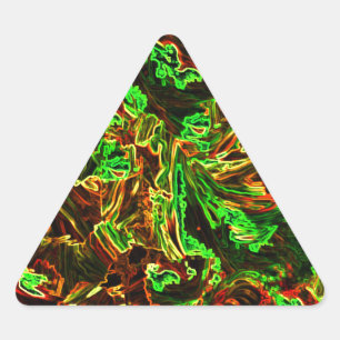 Mondfeuer Dreieckiger Aufkleber