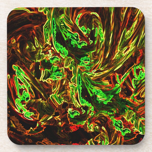 Mondfeuer Getränkeuntersetzer (Vorderseite)