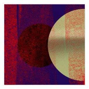 Mondfinsternis - abstrakt poster